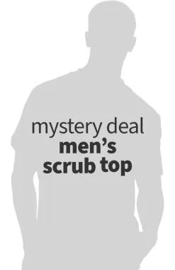 AllHeart Men's Solid Scrub Top