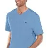 Barco One Clearance Men's V-Neck Mesh Yoke Solid Scrub Top