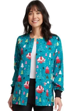 Cherokee Women's Happy Holidogs Print Jacket