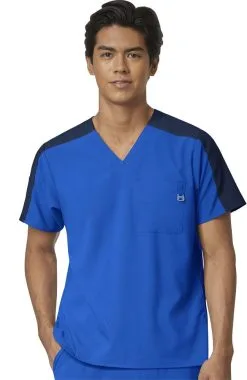 WonderWink Clearance Men's Colorblock Scrub Top