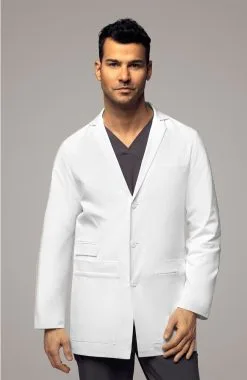 WonderWink Men's 34" Welt Pocket Lab Coat