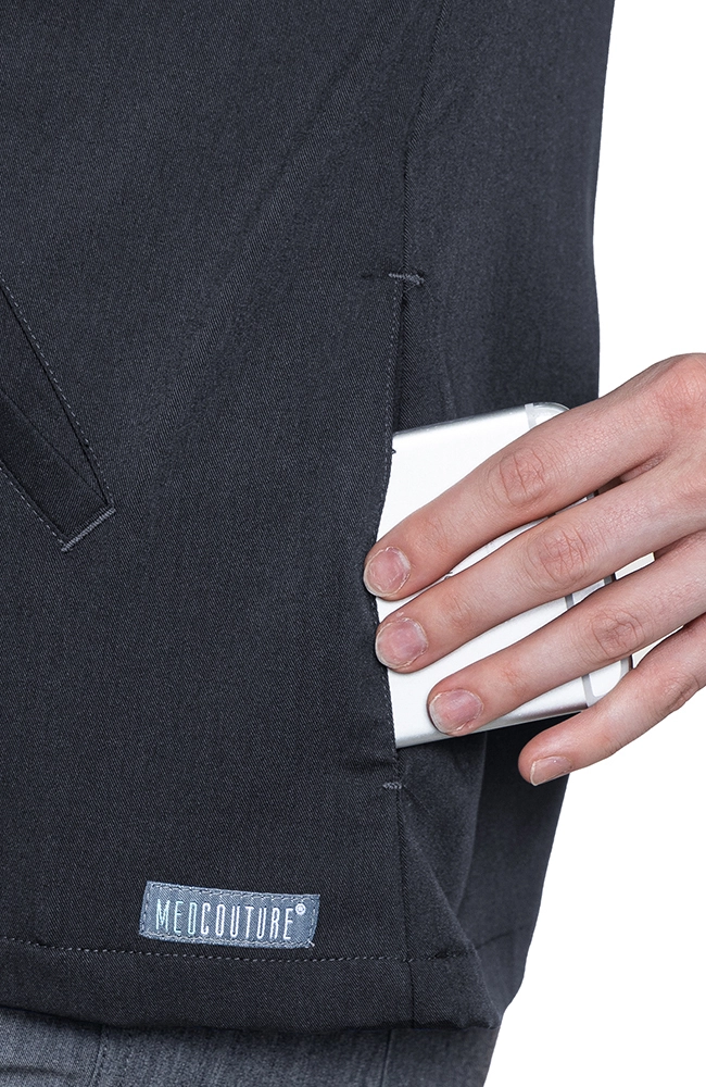 Med Couture Women's Raglan Solid Scrub Jacket 4 Med Couture Women's Raglan Solid Scrub Jacket - Image 4