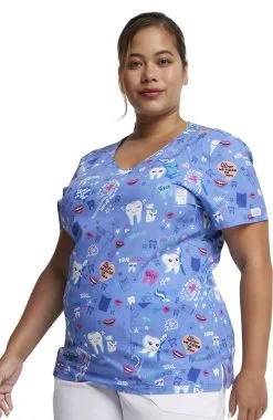 Dickies Women's Fillings For You Print Scrub Top -Scrubs for Women Shop 5 di dk852 print 650